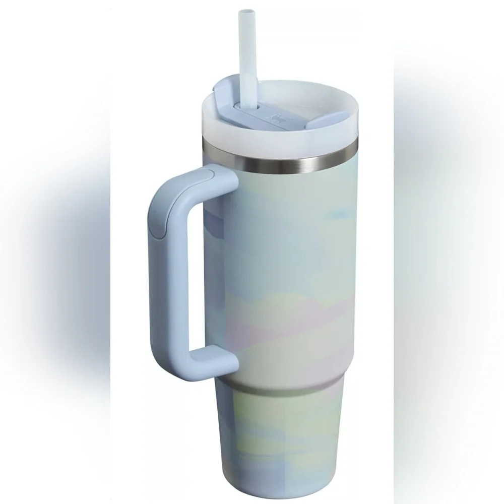 NEW! THE CLEAN SLATE 30oz FLOWSTATE TUMBLER- Cool Serene Brushstroke - Picture 2 of 2